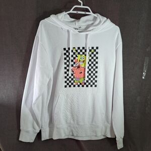 Vans SpongeBob SquarePants White Graphic Pullover Hoodie VG- M